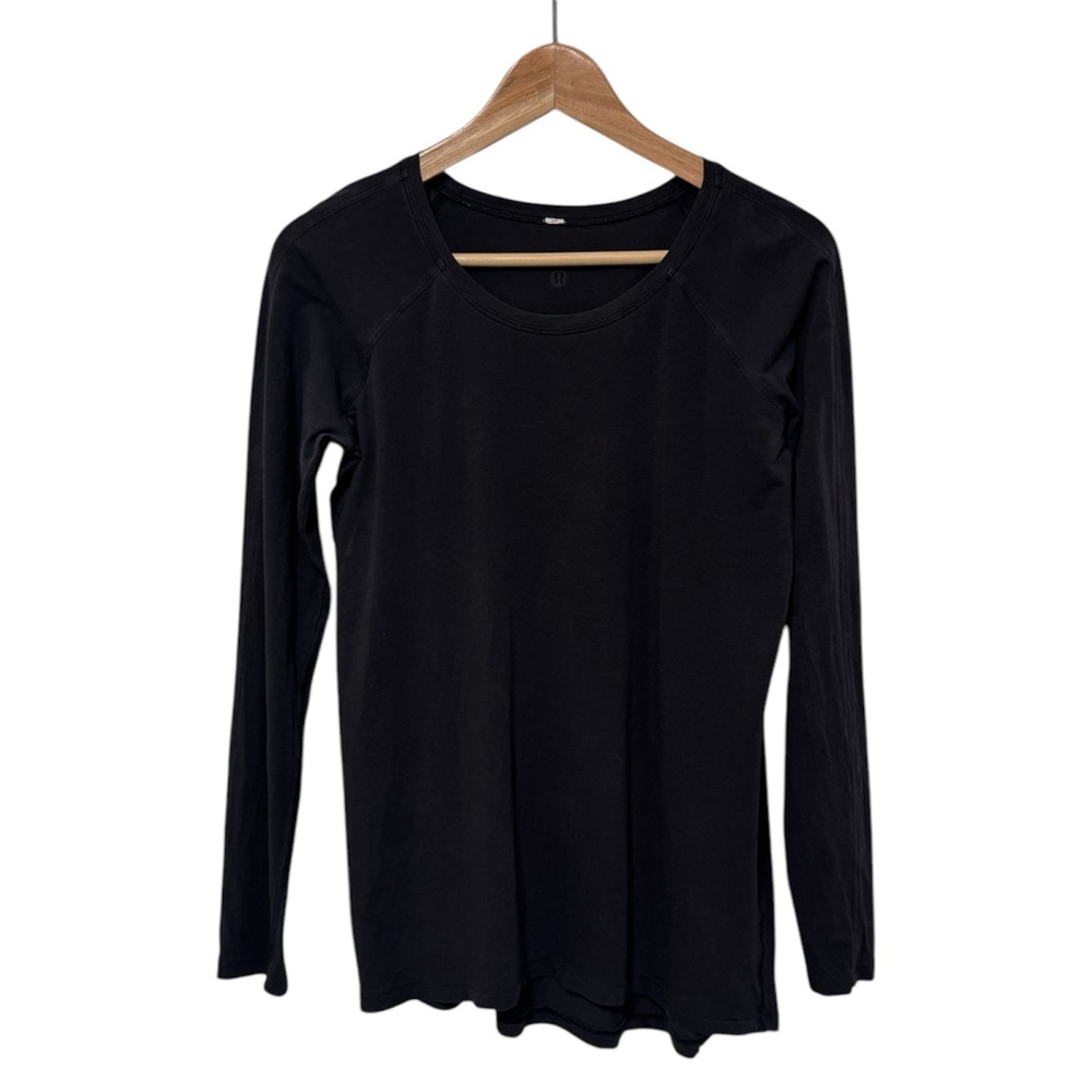 Lululemon Womens A Lightweight Athletic Small Black Long Sleeve- Used - READ